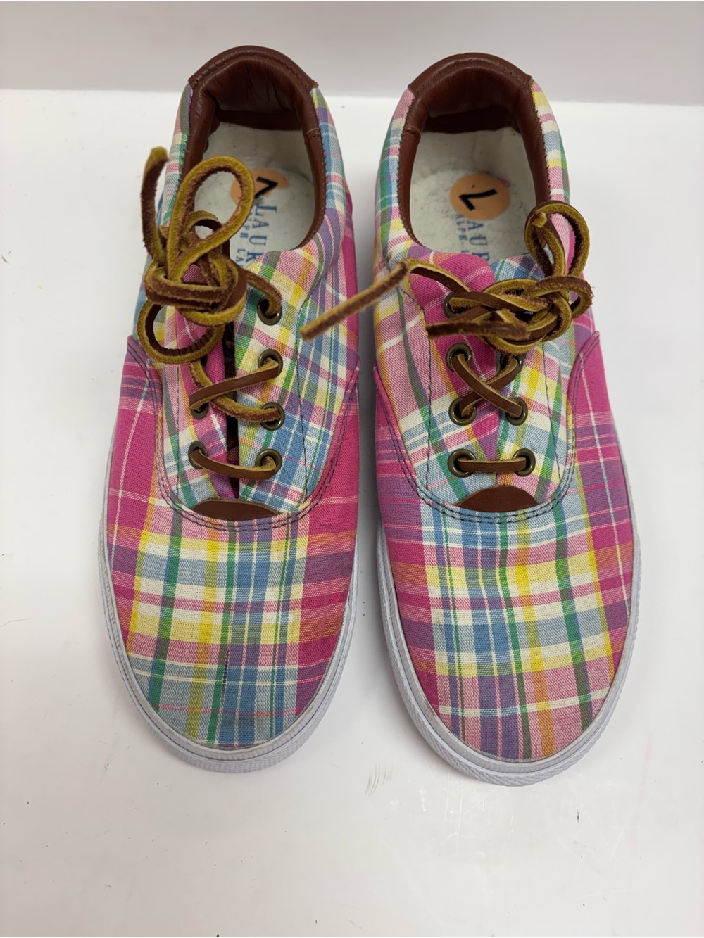 LAUREN BY RALPH LAUREN SNEAKER SHOE WOMEN 7  MADRIS PINK